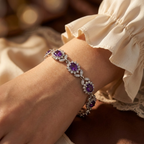 Bracelete Bloem de Ametista em Prata