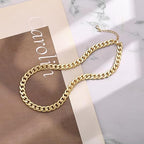 Cavaro™ | Colar Chunky em Ouro com Elos Cuban Link