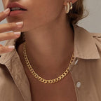 Cavaro™ | Colar Chunky em Ouro com Elos Cuban Link