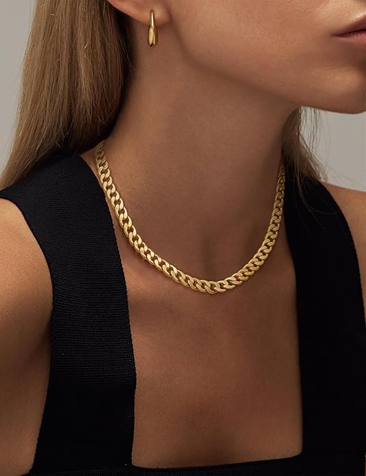 Cavaro™ | Colar Chunky em Ouro com Elos Cuban Link