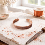 Cobre Stria Pulseira