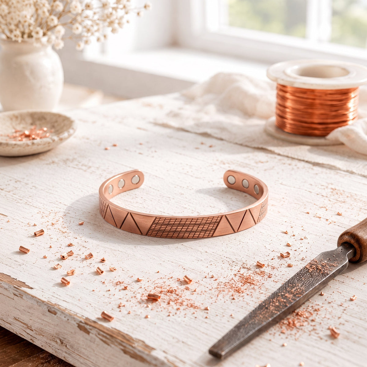 Cobre Rampart: Bracelete Elegante