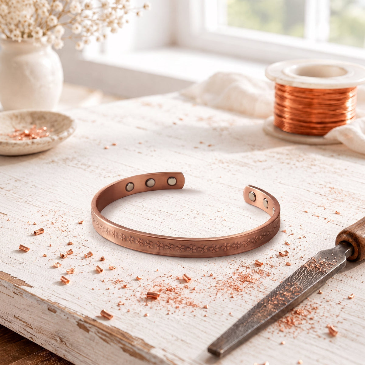 Cobre Daisy: Bracelete Elegante